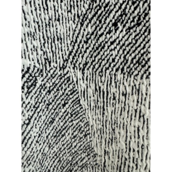 Sharangano Black & White Textured Knit Shift Dress Bell Sleeves Size 24W 3X Plus - Picture 5 of 8